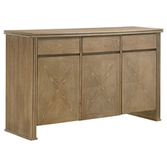 Dreydon Light Brown 3-door Sideboard Server