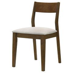 Warren Dark Brown Upholstered Dining Chair (Set of 2)