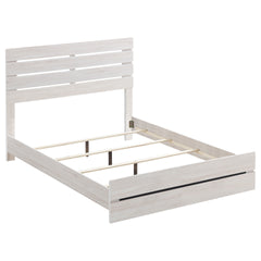 Geary Coastal White Eastern King Panel Bed