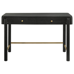 Anser Black 2-drawer Vanity Desk Makeup Table