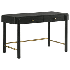 Anser Black 2-drawer Vanity Desk Makeup Table