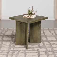 Donovan Mango Brown Square Solid Wood End Table