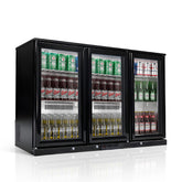 3 Glass Door Swing Glass Door Back Bar Refrigerator – R290 Refrigerant, COPELAND Digital Control, LED Lighting, 50mm Insulation, Low Noise, ETL & DOE Certified