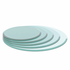 32" Inch Round Tempered Glass Table Top Clear Glass 1/2" Inch Thick Beveled Polished Edge (Old Sku:W126560360)