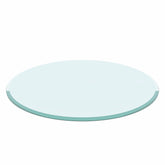 32" Inch Round Tempered Glass Table Top Clear Glass 1/2" Inch Thick Beveled Polished Edge (Old Sku:W126560360)