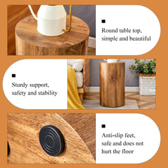 The cylindrical table with its patterned design can be easily integrated into a variety of interior styles, from coffee tables to small dining tables, workbenches or makeshift writing desks.