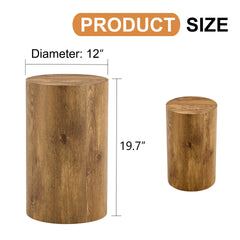 The cylindrical table with its patterned design can be easily integrated into a variety of interior styles, from coffee tables to small dining tables, workbenches or makeshift writing desks.