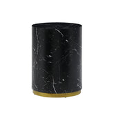 15.75inch Round Sidetable for Living Room Fully Assembled Black
