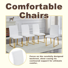 4-Pack - Heavy-duty chairs set: 2.1" thick cushion, iron frame, perfect for home or office. Classic colors, great value