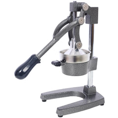 Cast Iron Citrus Juicer , Extra-Large Commercial Grade Manual Hand Press , Heavy Duty Countertop Squeezer for Fresh Orange Juice ,grey color