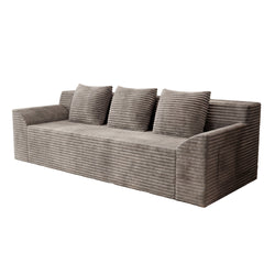 71" 3Setaser Sofa,Corduroy Fabric,Deep Seat Couches,Comfy Loveseat Sofa,No Assembly,1pcs for Living room, Bedroom,Conference room ,Apartment