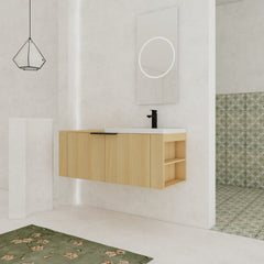 48 "Bathroom Vanity Sink Combo for big Space,Modern Bathroom Cabinet Cabinet combination, Bathroom Sink Cabinet Set, Oak