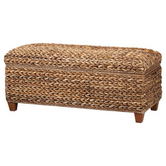 Amber Woven Banana Leaf Storage Trunk