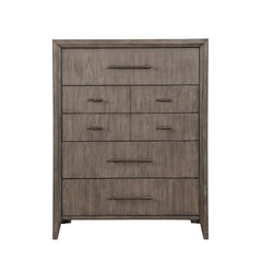 Avana 5 Drawer Chest, No Assembly Required, Smoky Greige Finish