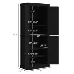 Nordic style Kitchen Cabinet,Freestanding Food Pantry Cabinet,Pantry Storage Cabinet with Doors and Shelves