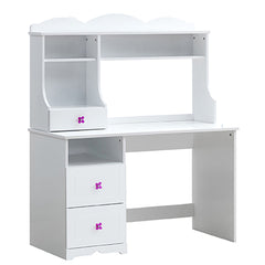 White 2-Drawer Writing Desk