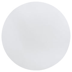Tyler Pearl White Round Dining Wood Table with Shelf