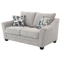 Lido Light Grey Upholstered Loveseat