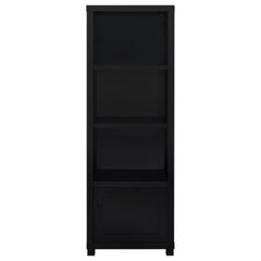 Sandlin Black 3-shelf Engineered Wood Media Tower