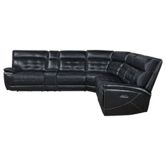 Hayden Black Dual Power Reclining Sectional Sofa