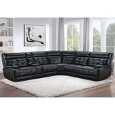 Hayden Black Dual Power Reclining Sectional Sofa