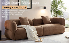 WKS11CZ Camel sofa, durable fabric, solid wood frame, high density sponge filler