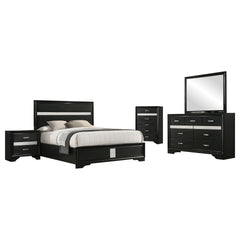 Annie Black 5-piece Full Bedroom Set