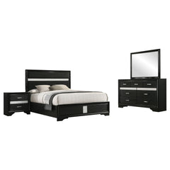 Annie Black 4-piece Full Bedroom Set