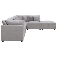 Lafayette Grey 6-piece Upholstered Sectional Sofa