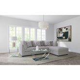 Lafayette Grey 4-piece Upholstered Sectional Sofa