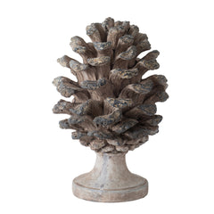 D7x10.5" Table Decor, Pinecone