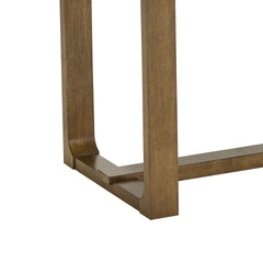 Darla 72"W Rectangular Walnut Oak Sled Dining Table