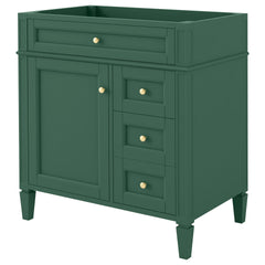 30'' Bathroom Vanity without Top Sink, Modern Bathroom Storage Cabinet with 2 Drawers and a Tip-out Drawer (NOT INCLUDE BASIN)