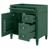 30'' Bathroom Vanity without Top Sink, Modern Bathroom Storage Cabinet with 2 Drawers and a Tip-out Drawer (NOT INCLUDE BASIN)