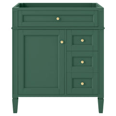 30'' Bathroom Vanity without Top Sink, Modern Bathroom Storage Cabinet with 2 Drawers and a Tip-out Drawer (NOT INCLUDE BASIN)