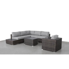 5-Person Wicker Patio Seating Set with Cushions – Fully Assembled