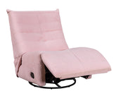 Giorgia 31"W Pink Corduroy Swivel Glider Recliner