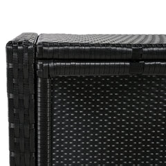 Spa Surround Spa Frame Quadrilateral Outdoor Rattan Sectional Sofa Set with Mini Sofa, Wooden Seats and Storage Spaces, Grey