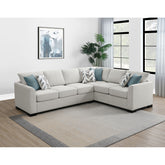 Radison Greige Upholstered Sectional Sofa