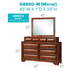 LaVita G8850-D Dresser , Oak