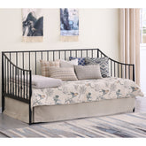Jeremy Matte Black Metal Twin Daybed Bed Frame