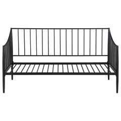 Jeremy Matte Black Metal Twin Daybed Bed Frame