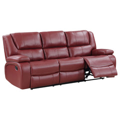 Elodie Red 3-Piece Reclining Sofa Set