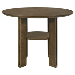 Crispin Brown Round Counter Height Dining Table