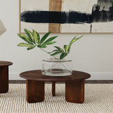 Columbo Brown Round Coffee Table