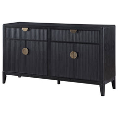 Mason Black 2-drawer Sideboard