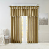 Twist Tab Lined Window Curtain Panel Bronze 50x108"