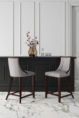 Counter Stool in Light Gray