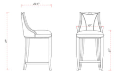 Barstool in Graphite
