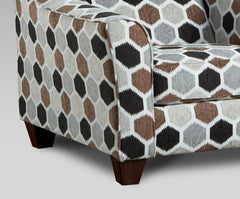 Camero Fabric Pillowback Arm Chair